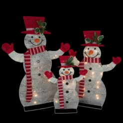 Northlight Set Of 3 LED Lighted Family Of Snowmen Outdoor Christmas Decoration 8 Northlight Set Of 3 LED Lighted Family Of Snowmen Outdoor Christmas Decoration -Winter Decor Store northlight h93962 on20black 98922.1674553298