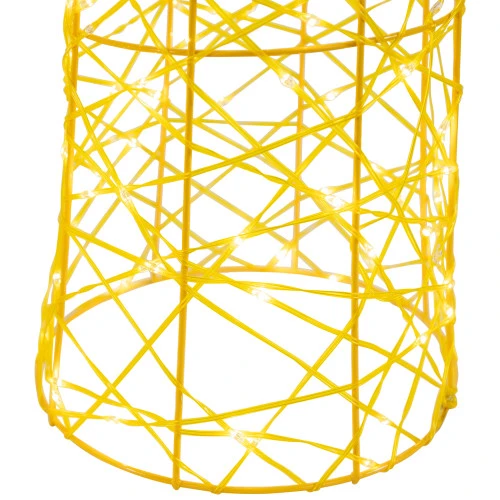 Northlight Set Of 3 LED Twinkle Lighted Gold Mesh Cone Trees Outdoor Christmas Decorations 39.5" 6 Northlight Set Of 3 LED Twinkle Lighted Gold Mesh Cone Trees Outdoor Christmas Decorations 39.5" - Image 6