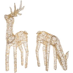 Northlight LED Lighted Twinkle Mesh Reindeer Outdoor Christmas Decoration - 37" - Set Of 2 15 Northlight LED Lighted Twinkle Mesh Reindeer Outdoor Christmas Decoration - 37" - Set Of 2 -Winter Decor Store northlight h94637 03 09597.1701883387
