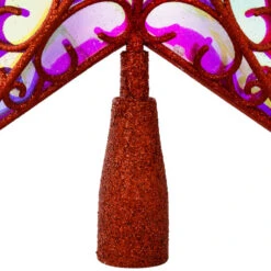 Northlight LED Lighted Star Glittered Christmas Tree Topper - 11" - Red - Multicolor Lights -Winter Decor Store northlight h96316 04 59252.1726279107