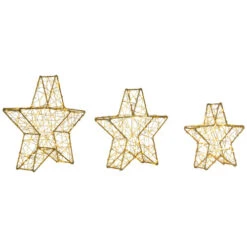 Northlight LED Lighted Stars Outdoor Christmas Decorations - 14" - Gold - Set Of 3 11 Northlight LED Lighted Stars Outdoor Christmas Decorations - 14" - Gold - Set Of 3 -Winter Decor Store northlight h96323 02 95834.1724289800