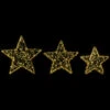 Northlight LED Lighted Stars Outdoor Christmas Decorations - 14" - Gold - Set Of 3