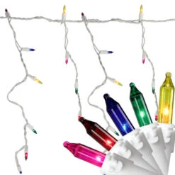 Sienna 50-Count Multi-Color Mini Icicle Christmas Light Set - 6ft White Wire 5 Sienna 50-Count Multi-Color Mini Icicle Christmas Light Set - 6ft White Wire -Winter Decor Store northlight ha16037 3 54637.1600305329