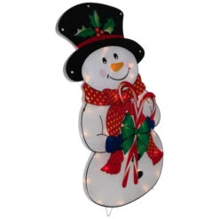 Northlight 30.5" Lighted Snowman With Candy Canes Christmas Outdoor Decoration 9 Northlight 30.5" Lighted Snowman With Candy Canes Christmas Outdoor Decoration -Winter Decor Store northlight ha92205 03 39753.1702315859