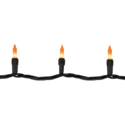 Northlight Mini Christmas Light Set - Orange - 20.25' Black Wire - 100ct 8 Northlight Mini Christmas Light Set - Orange - 20.25' Black Wire - 100ct -Winter Decor Store northlight ha94005 02 94055.1695744025