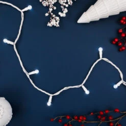 Northlight LED G12 Berry Christmas Lights - Pure White - 16' White Wire - 50 Ct 7 Northlight LED G12 Berry Christmas Lights - Pure White - 16' White Wire - 50 Ct -Winter Decor Store northlight ha95862 styled2 68784.1709061165