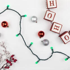 Northlight LED G12 Berry Christmas Lights - Green - 16' Green Wire - 50 Ct 7 Northlight LED G12 Berry Christmas Lights - Green - 16' Green Wire - 50 Ct -Winter Decor Store northlight ha95870 styled2 47986.1709061164