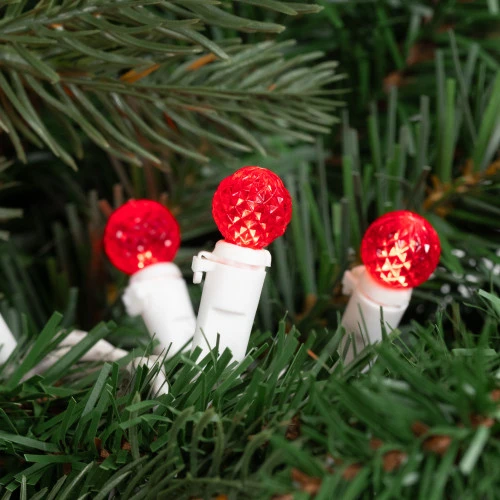 Northlight LED G12 Berry Christmas Lights - Red - 16' White Wire -50 Ct 2 Northlight LED G12 Berry Christmas Lights - Red - 16' White Wire -50 Ct - Image 2