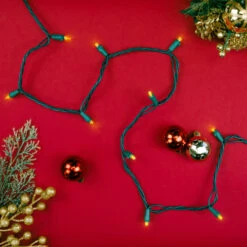 Northlight Wide Angle LED Christmas Lights - Yellow - 33' Green Wire - 100 Ct 7 Northlight Wide Angle LED Christmas Lights - Yellow - 33' Green Wire - 100 Ct -Winter Decor Store northlight ha95876 styled2 16776.1709061164