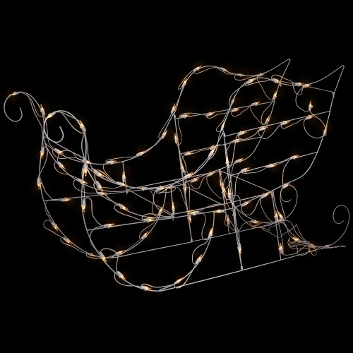 Northlight 48" Lighted Sleigh Outdoor Christmas Decoration 1 Northlight 48" Lighted Sleigh Outdoor Christmas Decoration