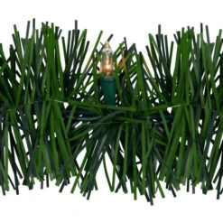 Northlight 18' X 3" Pre-Lit Pine Two-Tone Artificial Christmas Garland, Clear Lights -Winter Decor Store northlight ha99325 4 02462.1679418365