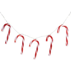 Northlight 7ct Red And White Candy Cane Christmas Lights - 4.5ft Clear Wire -Winter Decor Store northlight hc90642 sample 1 37681.1715200860