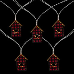 Northlight 10 Count B/O LED Warm White Plaid House Christmas Lights - 4.75' Clear Wire 7 Northlight 10 Count B/O LED Warm White Plaid House Christmas Lights - 4.75' Clear Wire -Winter Decor Store northlight hc90653 1 on20black 22546.1715114389