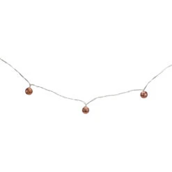 Northlight 10 B/O LED Warm White Rose Gold Metal Ball Christmas Lights - 6.25' Clear Wire -Winter Decor Store northlight hc90656 sample 1 17605.1664811417