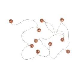 Northlight 10 B/O LED Warm White Rose Gold Metal Ball Christmas Lights - 6.25' Clear Wire -Winter Decor Store northlight hc90656 sample 2 80112.1625668287