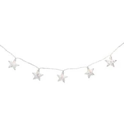 Northlight 10 B/O LED Warm White Clear Star And Yarn Christmas Lights - 4.5' Clear Wire -Winter Decor Store northlight hc90658 sample 1 53542.1715114390