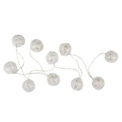 Northlight 10 B/O LED Warm White Clear Round Ball Christmas Lights - 4.75' Clear Wire -Winter Decor Store northlight hc90659 sample 2 21803.1715114389