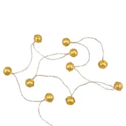 Northlight 10-Count LED Gold Christmas Bells Fairy Lights, 5.5ft, Copper Wire -Winter Decor Store northlight hc9238620gold 1 03185.1714730471