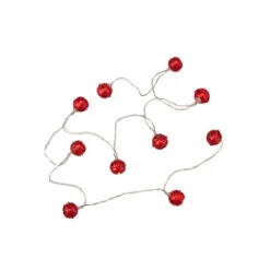 Northlight 10-Count LED Red Christmas Bells Fairy Lights, 5.5ft, Copper Wire -Winter Decor Store northlight hc9238620red 1 28384.1631896509