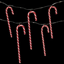 Northlight 10-Count LED Micro Fairy Christmas Lights With Candy Canes -Winter Decor Store northlight hc94490 on20black 66439.1714730466