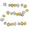 Northlight Ornament String Christmas Lights - Warm White - 3.75' Silver Wire - 50ct - Gold