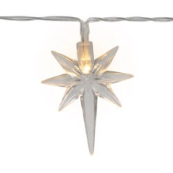 Northlight North Star Christmas Light Set - Warm White LED - 3' - Clear Wire - 10ct 14 Northlight North Star Christmas Light Set - Warm White LED - 3' - Clear Wire - 10ct -Winter Decor Store northlight hc96432 04 84163.1726279112