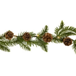 Northlight Pre-Lit B/O Pinecone And Pine Christmas Garland - 4.75' - Warm White Lights -Winter Decor Store northlight hc96447 03 75149.1726279107