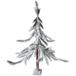 Northlight Heavily Flocked Pine Sprig Artificial Christmas Tree - 47"