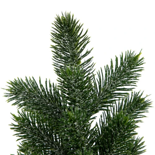 Northlight Mini Iced Pine Artificial Christmas Trees - 10" - Set Of 3 4 Northlight Mini Iced Pine Artificial Christmas Trees - 10" - Set Of 3 - Image 4