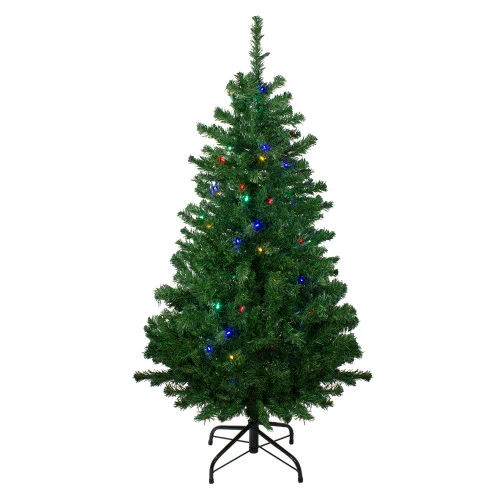 Northlight 4' Pre-Lit Mixed Classic Pine Medium Artificial Christmas Tree - Multi LED Lights 1 Northlight 4' Pre-Lit Mixed Classic Pine Medium Artificial Christmas Tree - Multi LED Lights