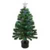 Northlight 3' Pre-Lit LED Color Changing Fiber Optic Christmas Tree With Star Tree Topper
