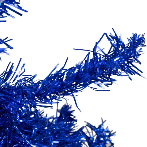 Northlight 4' Blue Artificial Tinsel Christmas Tree, Unlit 2 Northlight 4' Blue Artificial Tinsel Christmas Tree, Unlit - Image 2