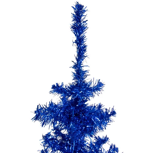 Northlight 4' Blue Artificial Tinsel Christmas Tree, Unlit 3 Northlight 4' Blue Artificial Tinsel Christmas Tree, Unlit - Image 3