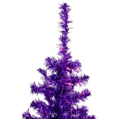 Northlight 6' Pre-Lit Purple Artificial Tinsel Christmas Tree, Clear Lights 7 Northlight 6' Pre-Lit Purple Artificial Tinsel Christmas Tree, Clear Lights -Winter Decor Store northlight j92317 5 98265.1637846580