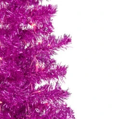 Northlight 6' Pre-Lit Pink Artificial Tinsel Christmas Tree, Clear Lights 7 Northlight 6' Pre-Lit Pink Artificial Tinsel Christmas Tree, Clear Lights -Winter Decor Store northlight j92320 2 94963.1637845322