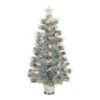 Northlight 3' Pre-Lit Silver Fiber Optic Artificial Christmas Tree, Warm White Lights