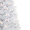Northlight 3' Pre-Lit White Fiber Optic Artificial Christmas Tree, Warm White Lights