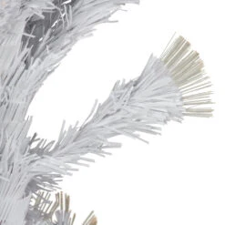 Northlight 3' Pre-Lit White Fiber Optic Artificial Christmas Tree, Warm White Lights -Winter Decor Store northlight j92345 5 59205.1638917350