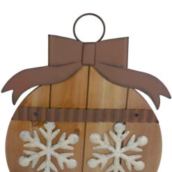 Northlight 16" Rustic Brown Snowflakes Christmas Ornament Wall Sign -Winter Decor Store northlight jf91140 2 81775.1605061086