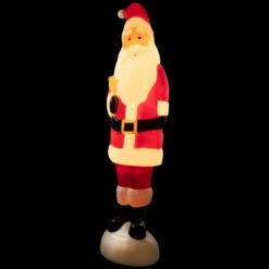 Lighted Blow Mold Santa Claus Outdoor Christmas Decoration - 59" -Winter Decor Store northlight jq95387 on20black 65426.1698252318