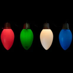 Set Of 4 Lighted Blow Mold C7 Bulbs Christmas Decorations, 20" -Winter Decor Store northlight jq95665 on20black 23215.1701278546