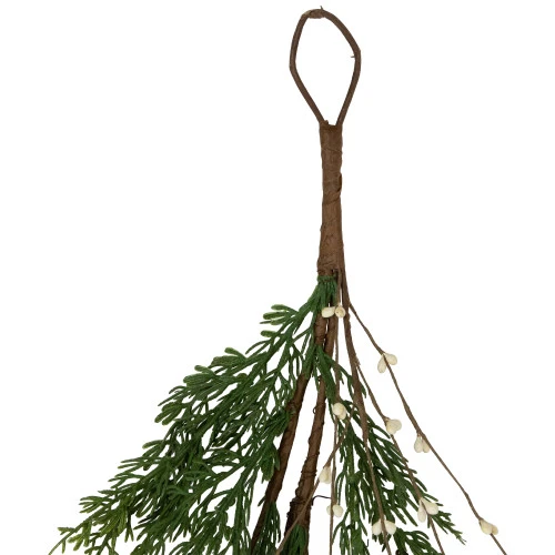 Northlight Real Touch™? Cypress And White Grape Berry Artificial Christmas Garland - 6' X 8" - Unlit 5 Northlight Real Touch™? Cypress And White Grape Berry Artificial Christmas Garland - 6' X 8" - Unlit - Image 5