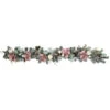 Northlight 6' Pink Floral And Ball Ornament Frosted Pine Artificial Christmas Garland