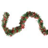 Northlight Wide Cut Tinsel Commercial Christmas Garland - 50' X 4" - Red And Green - Unlit