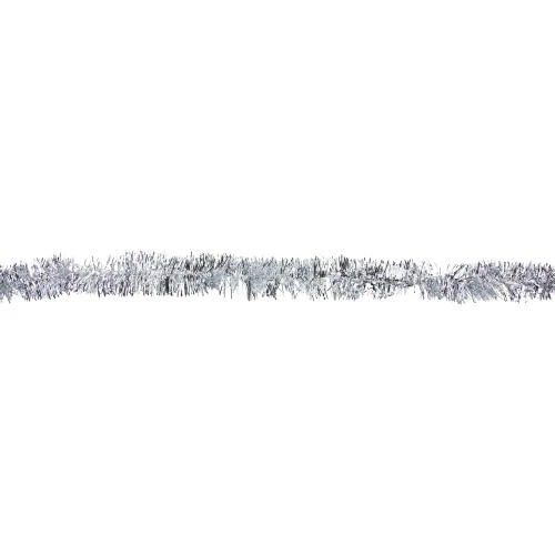 Northlight Commercial Tinsel Foil Christmas Garland - 50' X 2.5" - Silver - Unlit 4 Northlight Commercial Tinsel Foil Christmas Garland - 50' X 2.5" - Silver - Unlit - Image 4
