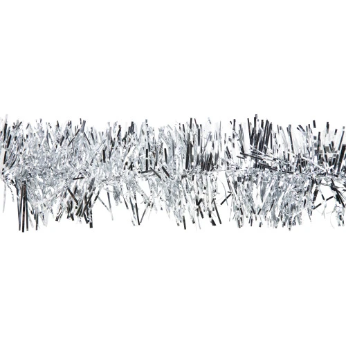 Northlight Commercial Tinsel Foil Christmas Garland - 50' X 2.5" - Silver - Unlit 3 Northlight Commercial Tinsel Foil Christmas Garland - 50' X 2.5" - Silver - Unlit - Image 3