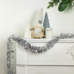 Northlight Commercial Tinsel Foil Christmas Garland - 50' X 2.5" - Silver - Unlit 5 Northlight Commercial Tinsel Foil Christmas Garland - 50' X 2.5" - Silver - Unlit -Winter Decor Store northlight k00361 stylednew 36676.1667339364
