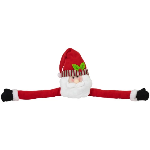 Northlight 27" Plush Santa Claus Christmas Tree Topper, Unlit 5 Northlight 27" Plush Santa Claus Christmas Tree Topper, Unlit - Image 5