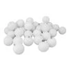 Northlight 32ct Winter White Shatterproof Shiny Christmas Ball Ornaments 3.25 Inches 80mm