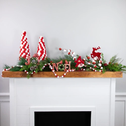 Northlight 6' Red And White Frosted Peppermint Candy Christmas Garland, Unlit 3 Northlight 6' Red And White Frosted Peppermint Candy Christmas Garland, Unlit - Image 3